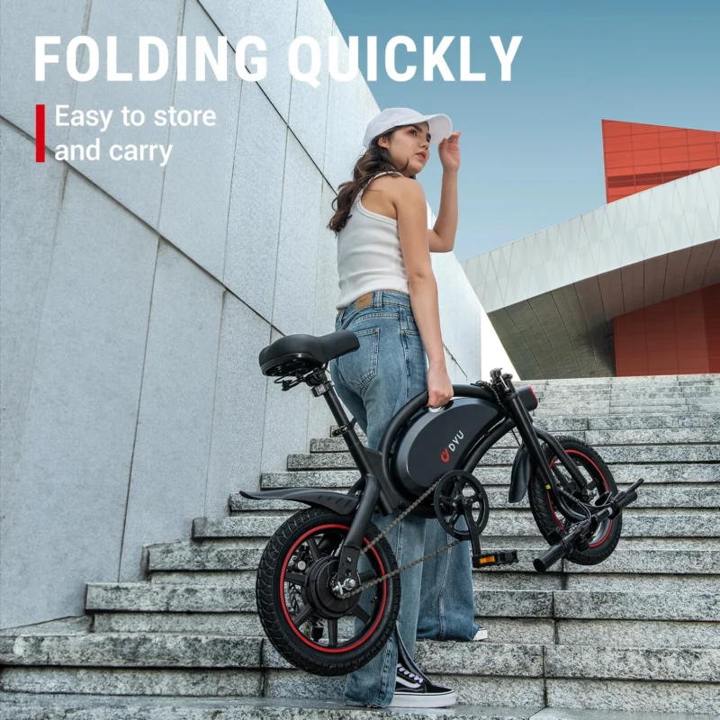 Alternative view of DYU D3F 14 Inch Mini Opvouwbare Elektrische Fiets 60km