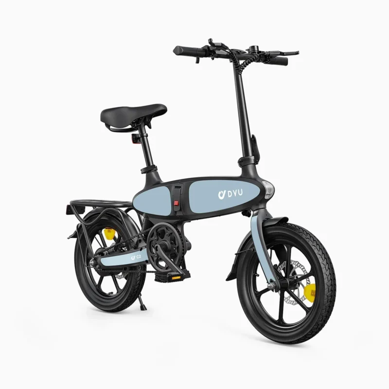 DYU C2 16 Inch Opvouwbare Elektrische Fiets 40km Magnesium 14 DYU C2 16 Inch Opvouwbare Elektrische Fiets 40km Magnesium 3