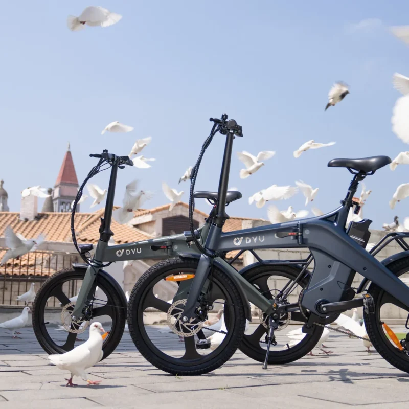 DYU T1 20 Inch Opvouwbare Elektrische Fiets Lichtgewicht 9