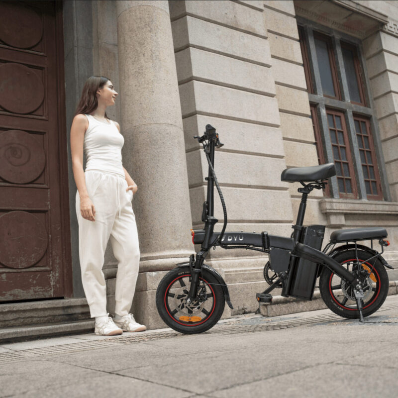 Alternative view of DYU A5 14 Inch Opvouwbare Elektrische Fiets 60km Diefstalbeveiliging