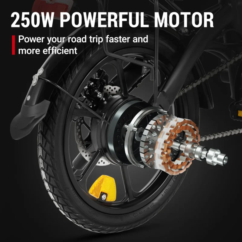 DYU A1F Pro 16 Inch Opvouwbare Elektrische Fiets 40km Opslag 6