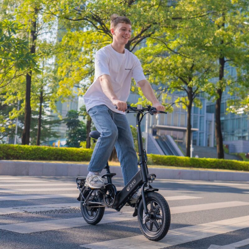 Alternative view of DYU C3 14 Inch Opvouwbare Elektrische Fiets 34km Bereik