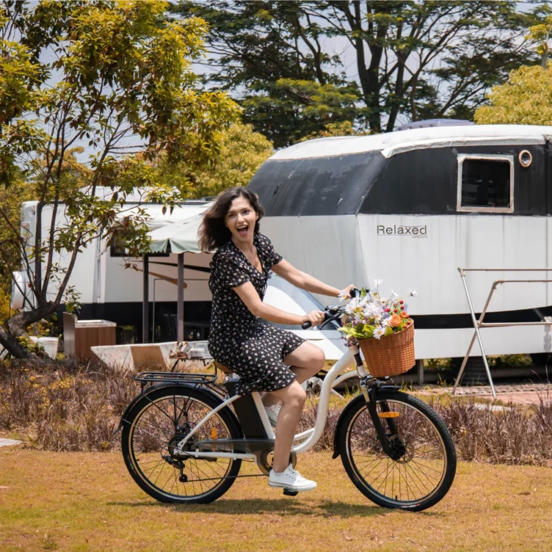 Alternative view of DYU C6 26 Inch Elektrische Stadsfiets 60km Bereik Comfort