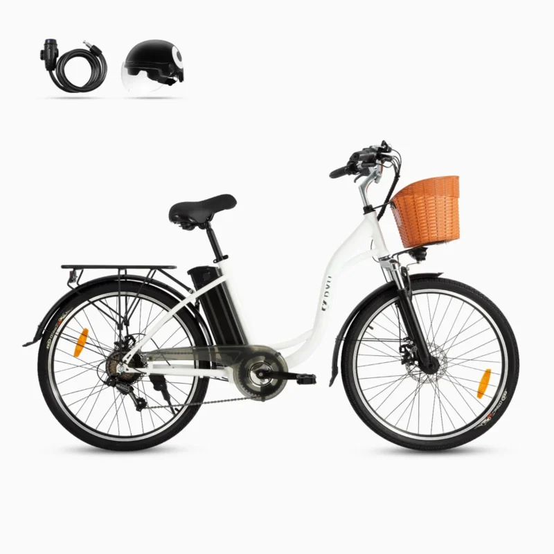 DYU C6 26 Inch Elektrische Stadsfiets 60km Bereik Comfort 6