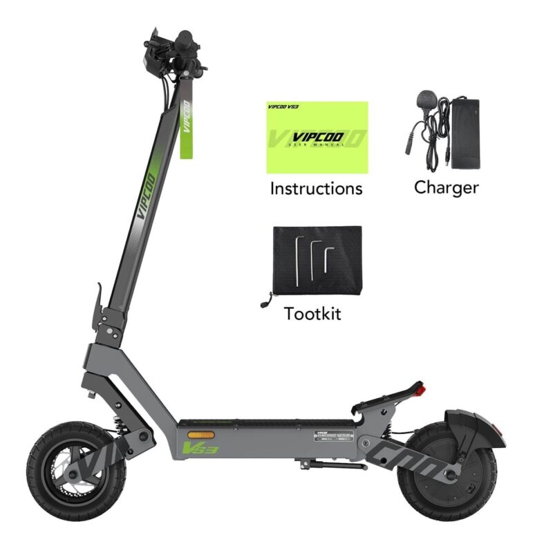 VIPCOO VS3 Elektrische Scooter 50km 800W Touchscreen 14