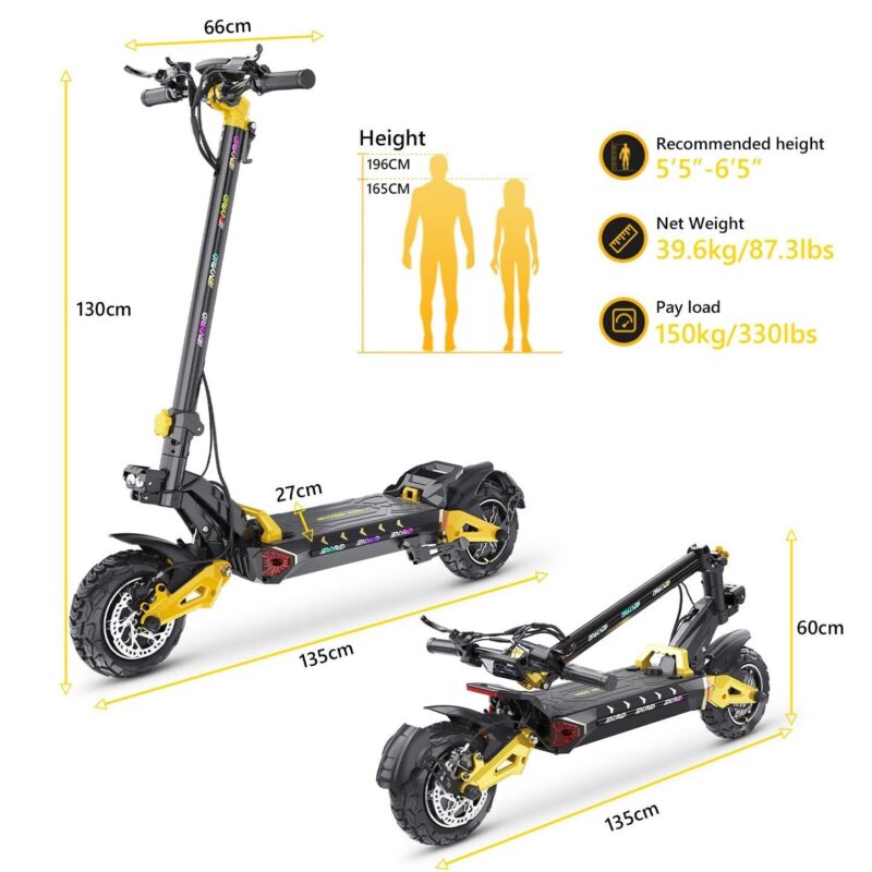 iENYRID ES60 Elektrische Scooter 75km Dubbele 2400W Motor 25 iENYRID ES60 Elektrische Scooter 75km Dubbele 2400W Motor 11