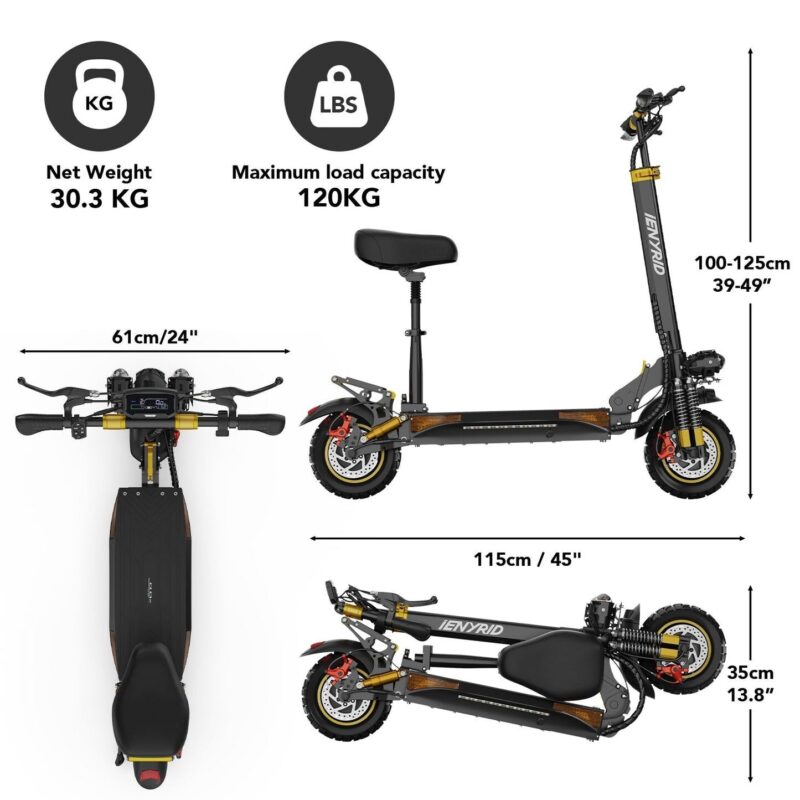 iENYRID ES6 Elektrische Scooter 55km Dubbele 2000W Motor 20 iENYRID ES6 Elektrische Scooter 55km Dubbele 2000W Motor 9