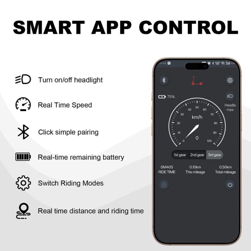 iENYRID M1 Opvouwbare Elektrische Scooter 35km App-Bediening 6